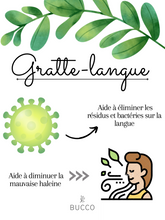 Charger l'image dans la galerie, GRATTE-LANGUE ACIER INOX (FORME U)